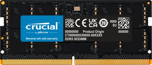 MEMORIA RAM 8GB DDR5 SODIMM CRUCIAL 4800MHZ
